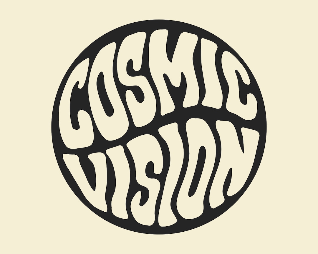 Psychedelic Logo Boho Vintage Logo Boutique Bohemian Logo Etsy