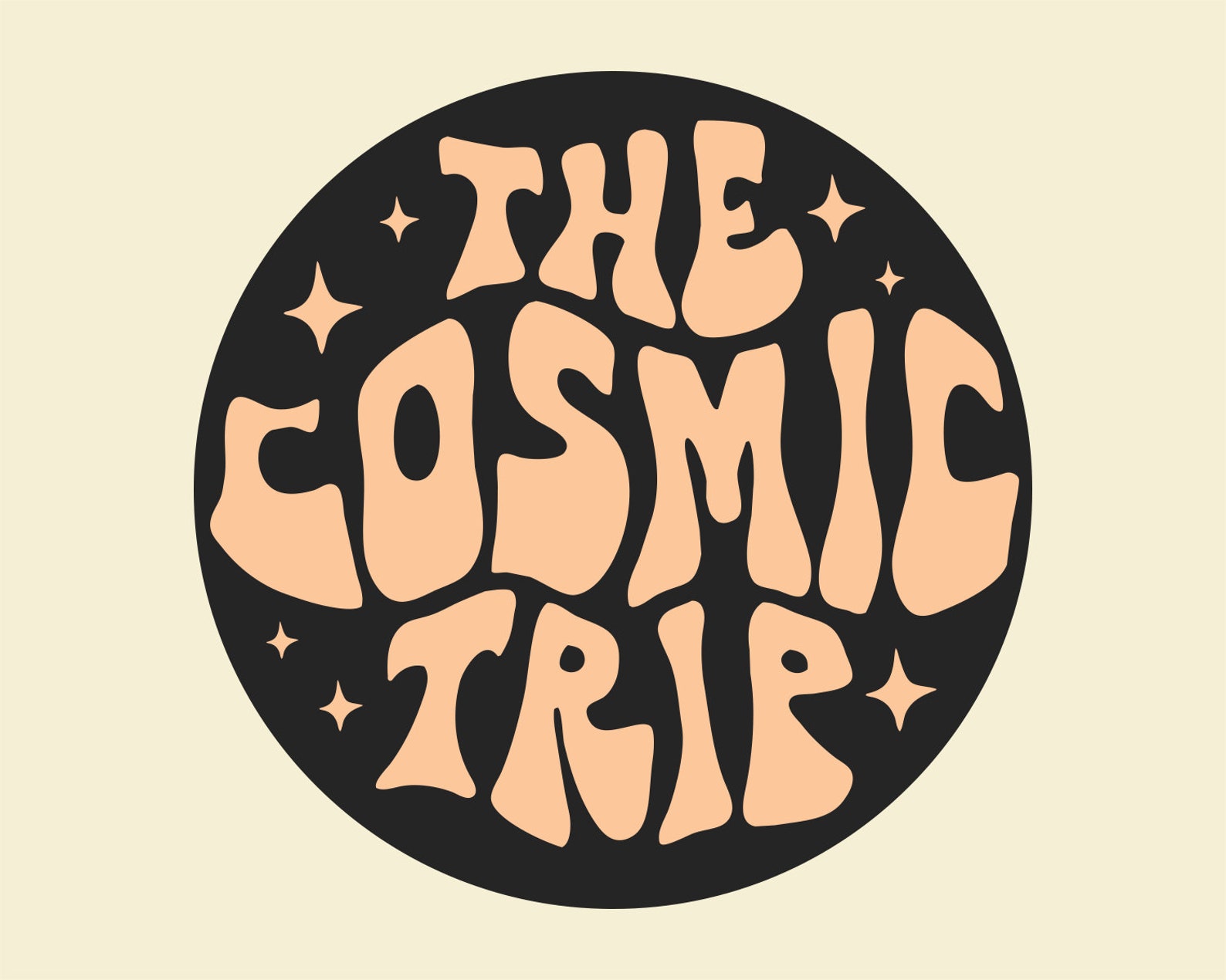 Retro Logo Boho Vintage Logo Psychedelic Instagram Logo Etsy