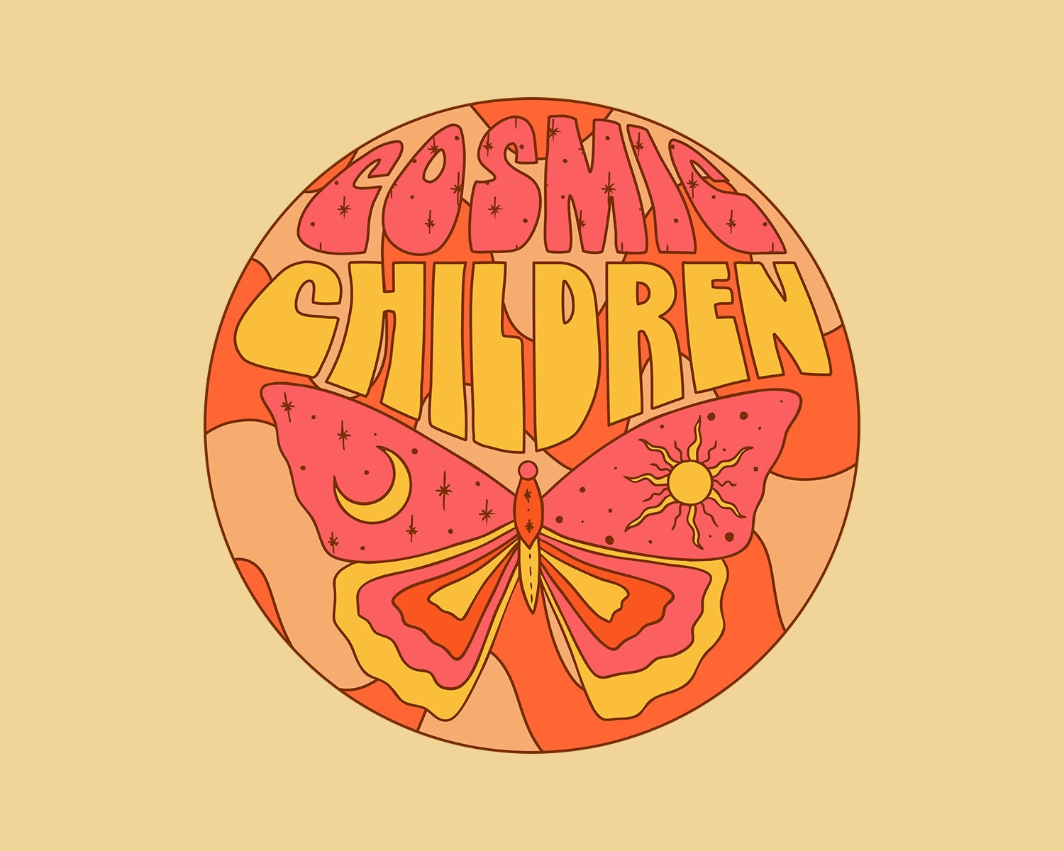 Psychedelic Logo Retro Vintage Logo Trippy Instagram Logo | Etsy