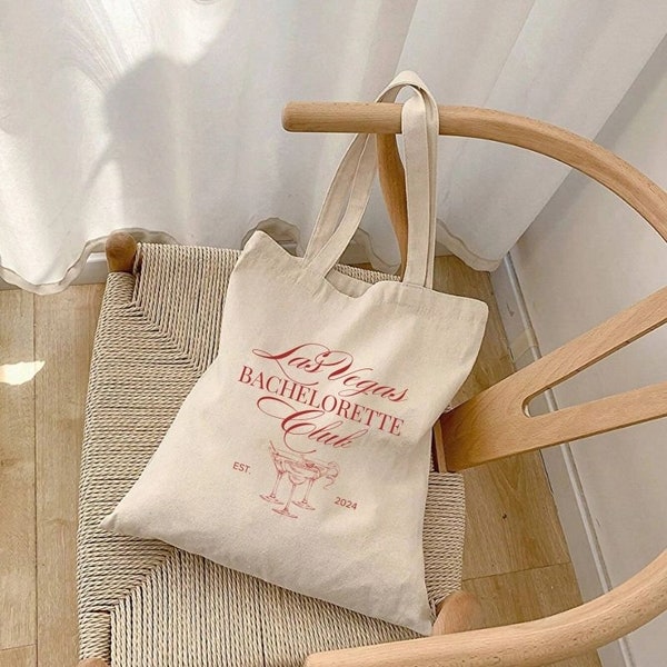 Vegas Bachelorette Tote for Bridesmaid Party Favors Bridesmaid Gift Wedding Party Gift