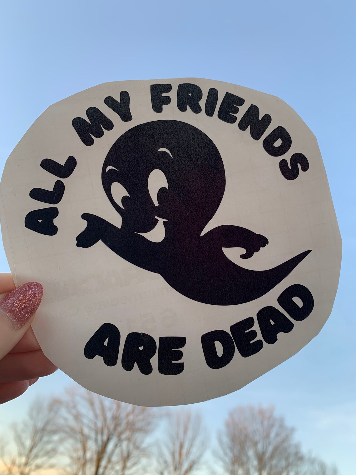 Casper The Friendly Ghost Vinyl Decal Different Colors for car | Etsy