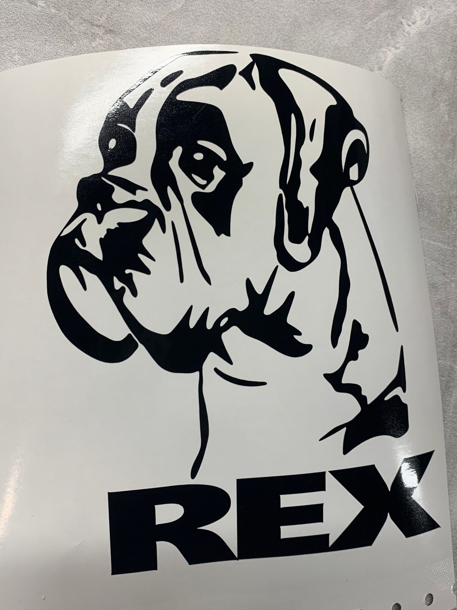 Custom Boxer Dog Decal Vinyl Die Cut Decal Sticker for Car | Etsy
