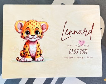 Erinnerungsbox für Kinder Personalisiert Babygeschenk, Geschenk zur Geburt, Aufbewahrungsbox für Babys erste Andenken, Erinnerungskiste