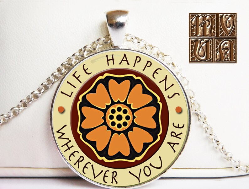 Legend of Korra necklace Avatar The Last Airbender necklace pendant Legend of Korra pendant life happens wherever you are