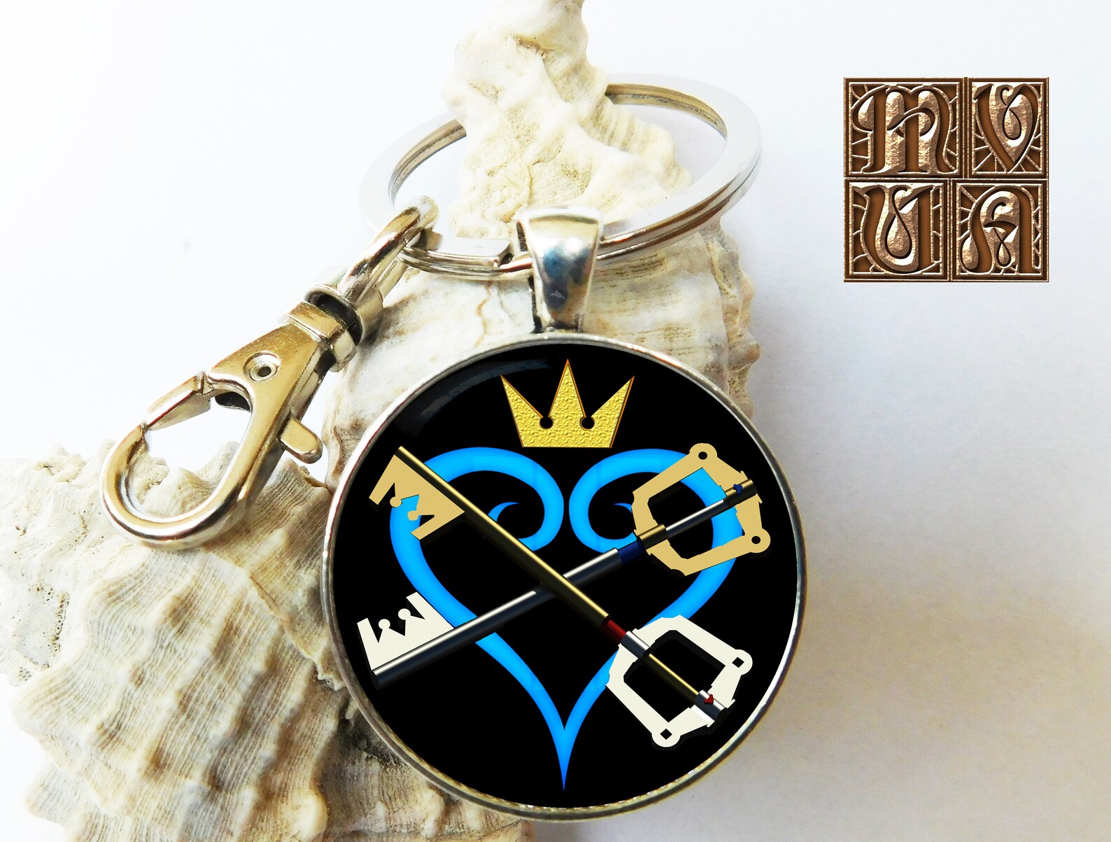 Kingdom Hearts Keychain Etsy
