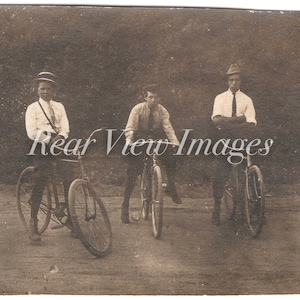 DER Ausflug Jahrgang Radfahrer Sepia getönten antike Fotografie - Digital Download