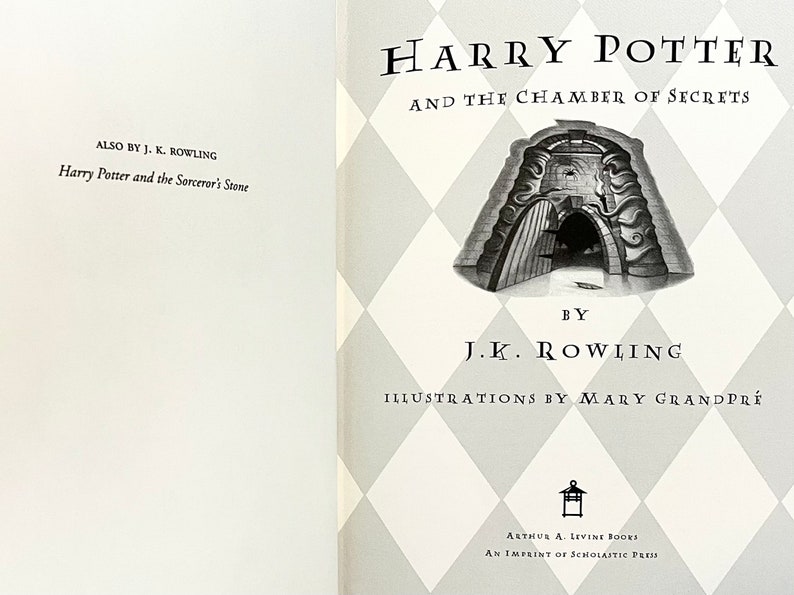 Harry Potter and the Chambers of Secrets • Rare Copy With Errors - Etsy