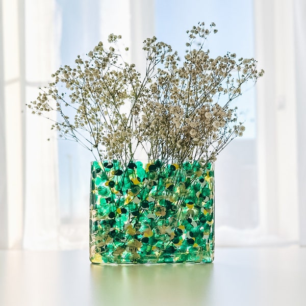 Gold Glass Vase Etsy