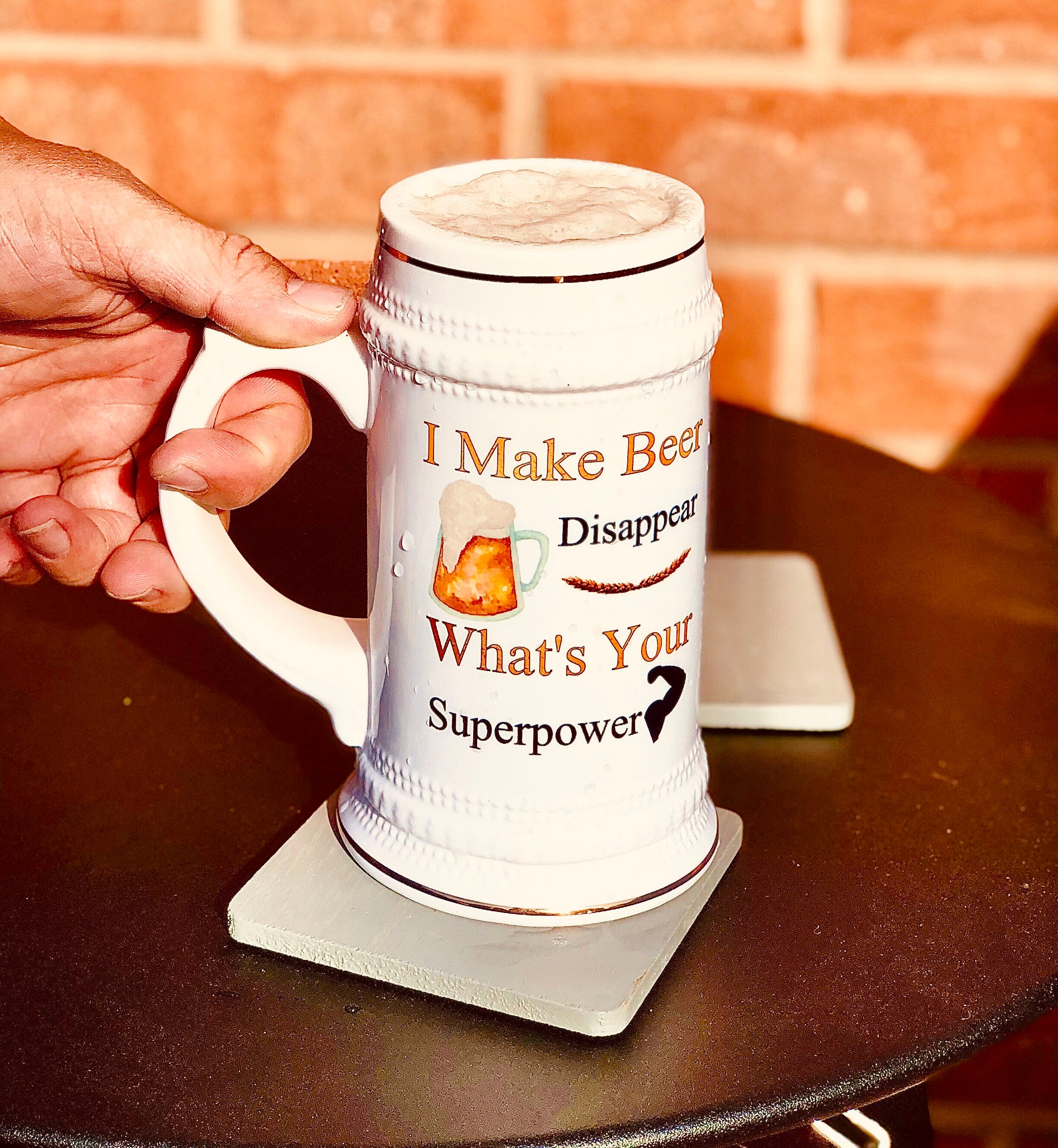 Ceramic Beer Mug Fathers Day Beer gift Beer gift for dad Etsy