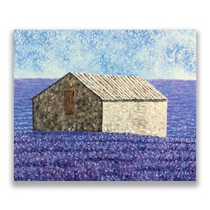 Lavendel Provence Landschaft auf Leinwand für Wanddekor