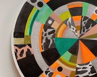Painted Circular Quilt