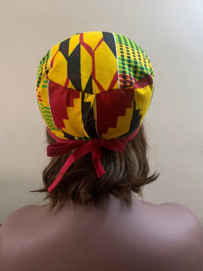 No Elastic Skull Cap Style Unisex Fitted Men African Print Etsy