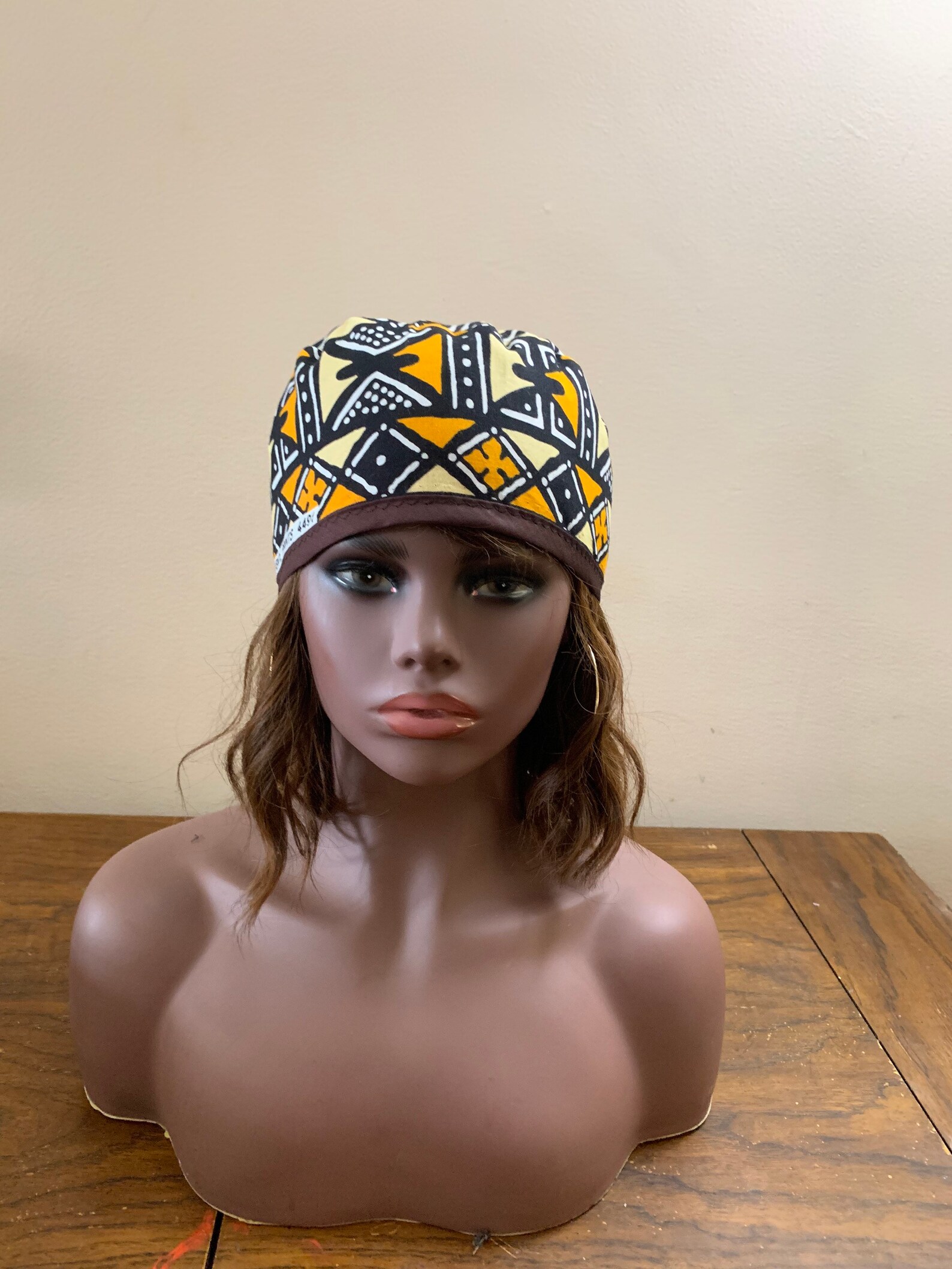 No Elastic skull cap style unisex fitted men African Print Etsy