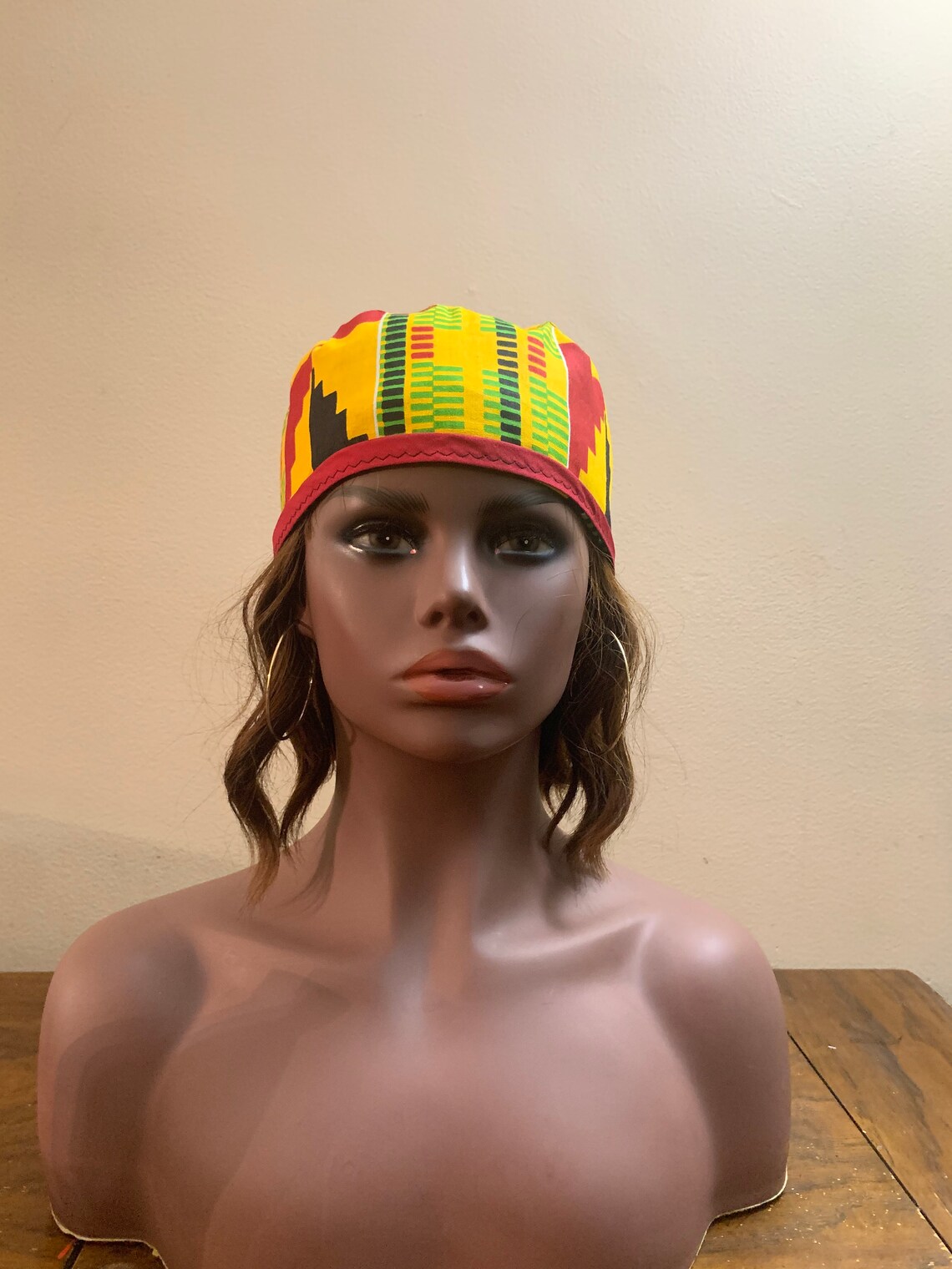 No Elastic skull cap style unisex fitted men African Print Etsy