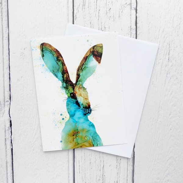 Lievre (Hare) Greetings Card