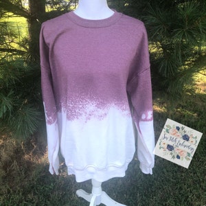 Bleached sweatshirt | comfy casual sweatshirt | bleached sweatshirt