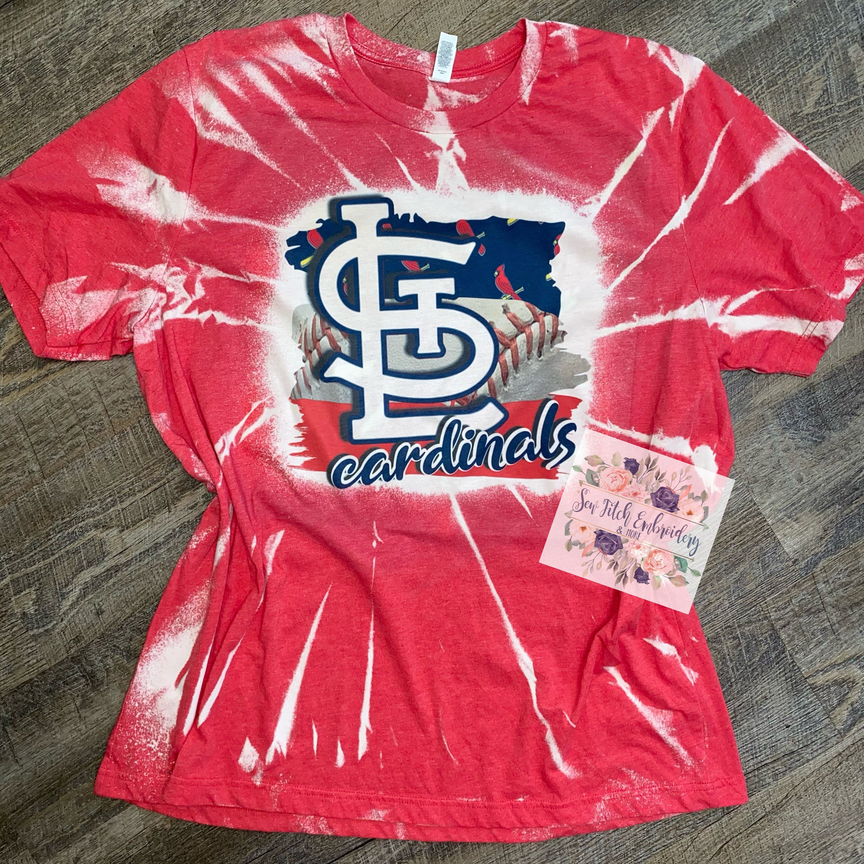 St. Louis Cardinals Baseball Love Tee Shirt Women's XS / Red