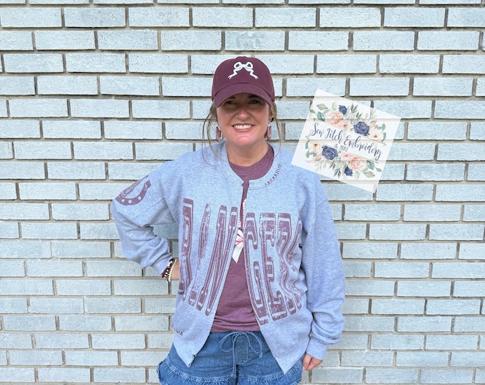Mascot sweatshirt cardigan | custom team sweater | Custom sweatshirt | tiger sweatshirt |