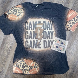 football game day bleached shirt  | football shirt | game day shirt |