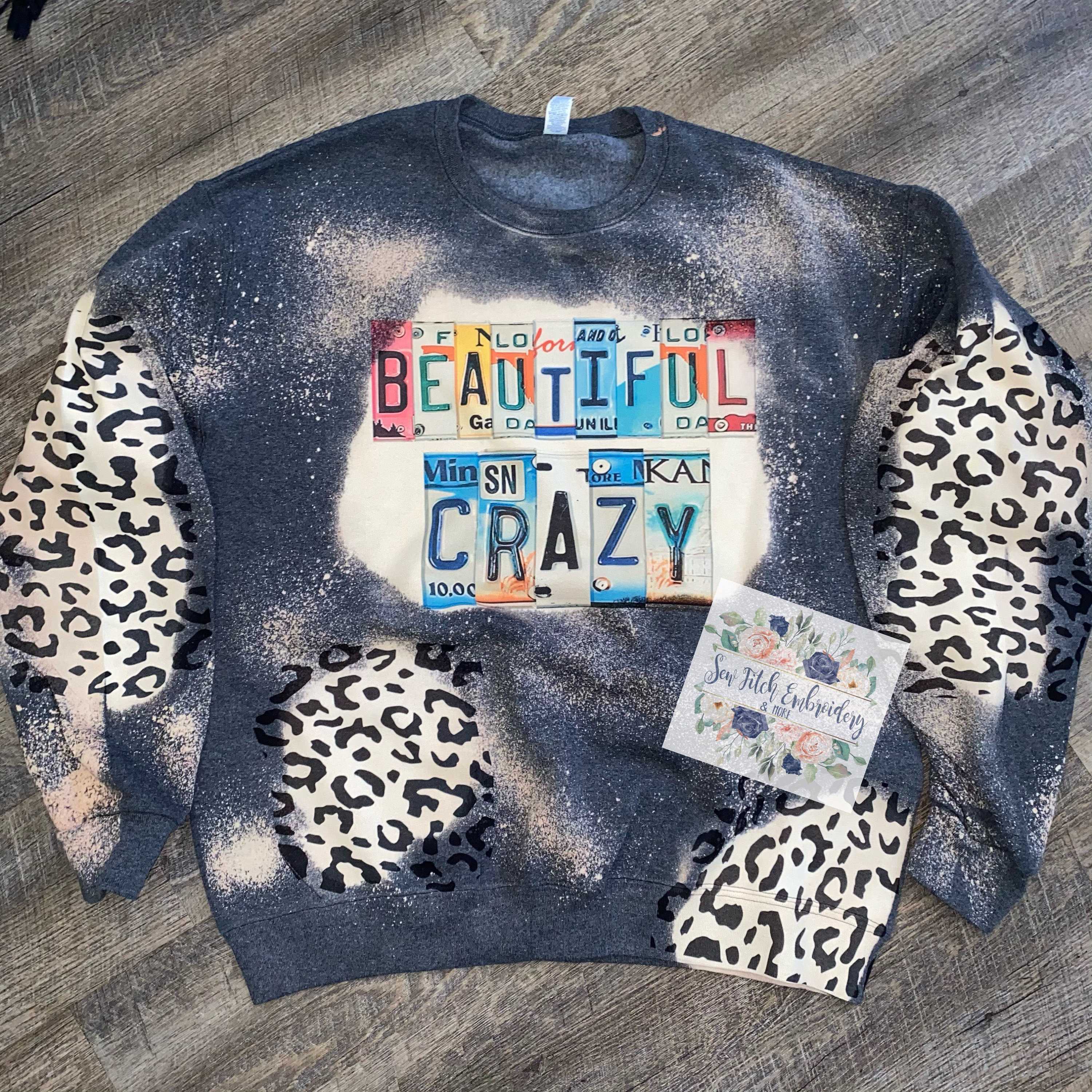 Discover beautiful crazy bleached sweatshirt