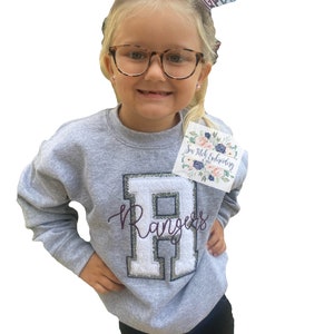 Mascot embroidered sweatshirt | Faux Chenille sweatshirt | Custom sweatshirt | embroidered sweatshirt | Tigers sweatshirt |