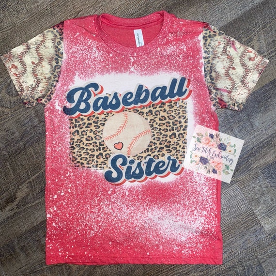 Softball Sister Bleached Shirt Softball Sister Bleached Shirt