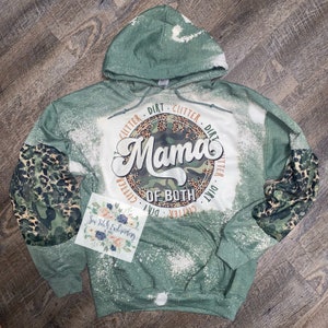 Mama if both bleached hoodie | mama hoodie | bleached hoodie | comfy hoodie | camo hoodie | leopard hoodie