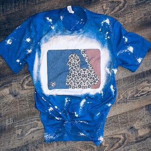 MLB bleached shirt | cheetah print baseball shirt