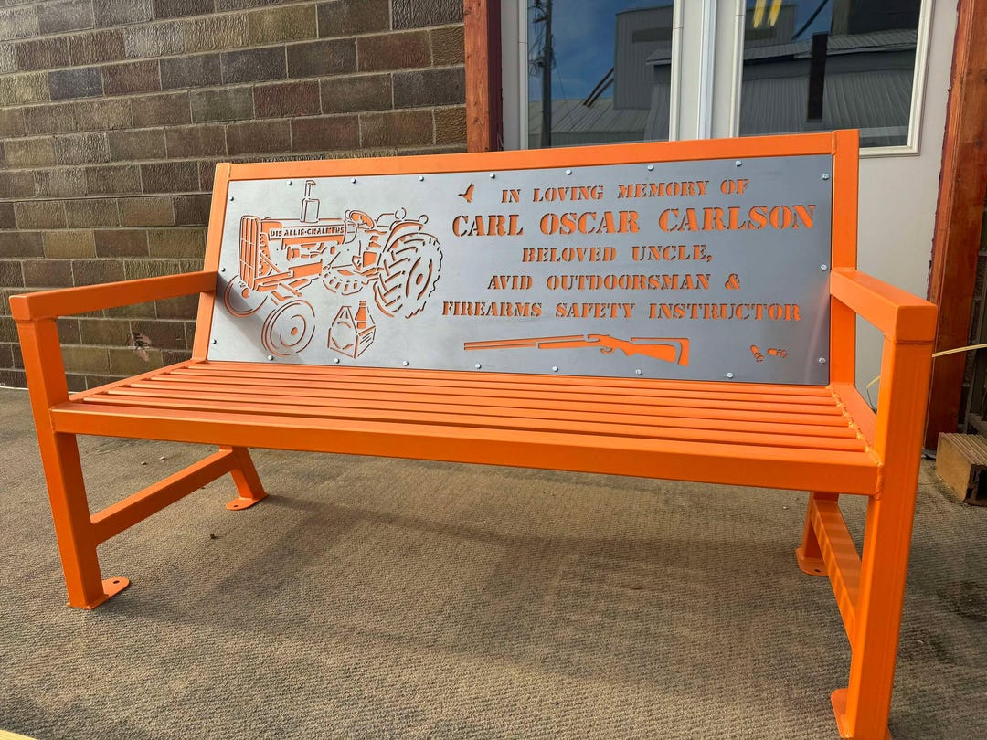 Custom Memorial Bench Etsy