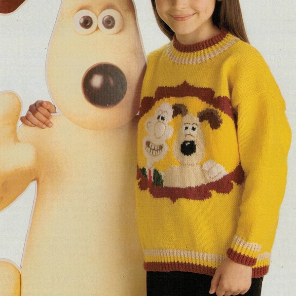 Wallace Gromit Knit Pattern Etsy UK