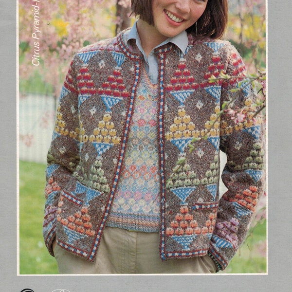 PDF Instant Download Knitting Pattern *Rowan Kaffe Fassett Citrus Pyramid*