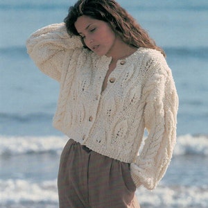 Cropped knit jacket best sale