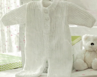 PDF Instant Download Knitting Pattern *All In One Suit* Chunky Chenille Weight Yarn