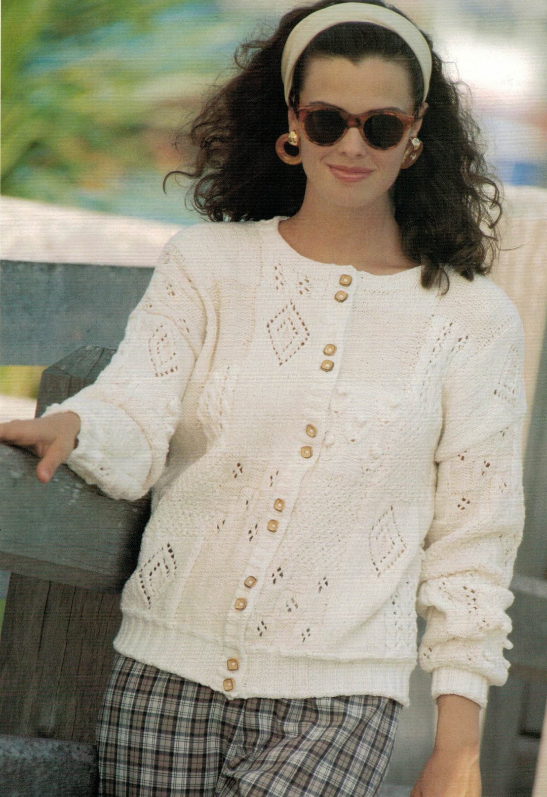 PDF Instant Download Knitting Pattern *lace and Cable Patchwork ...