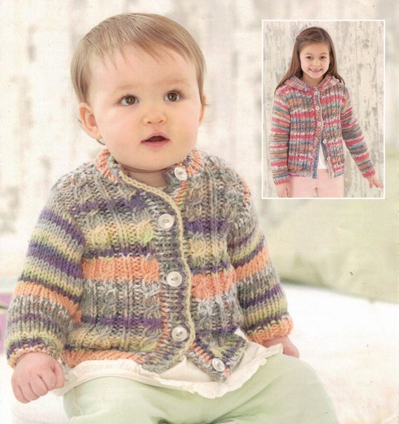 Modello di maglia con download immediato in PDF *Cardigan con