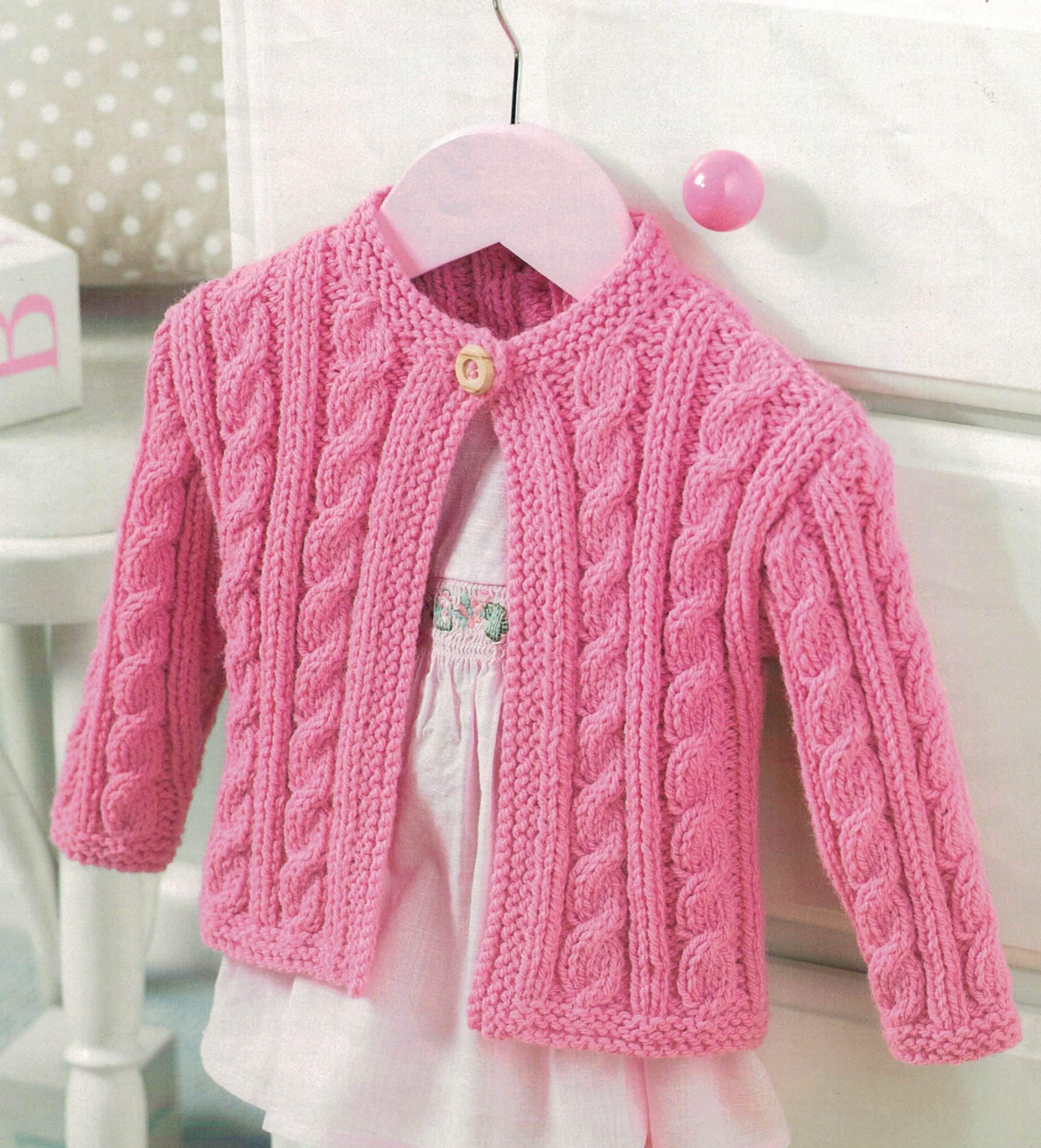 Geometric Pattern Button-Up Knitted Cardigan - Light Brown main image 1