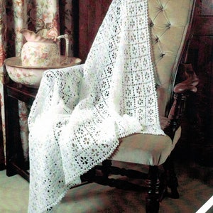PDF Instant Download Crochet Pattern *Crochet Square Baby Shawl* 3ply and 4ply Peter Pan P882