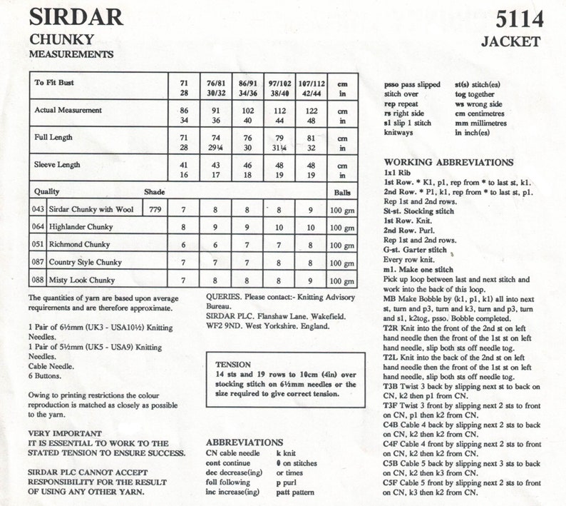 PDF Instant Download Knitting Pattern cable Yoke Jacket Chunky Weight