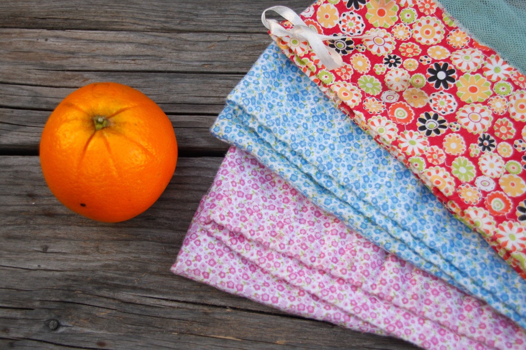 Reusable Produce Bags Set of 3 | Sustainable Fruit Bags | Zero Waste ...