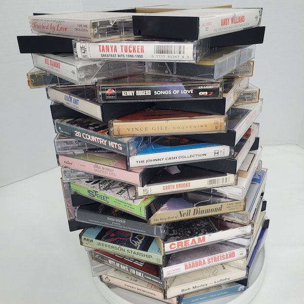 Cassette Tapes - 60's, 70s, 80s, PoP, Classic Rock, Christmas, Greatest Hits, Country