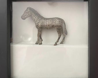 Vienna bronze Zebra in frame