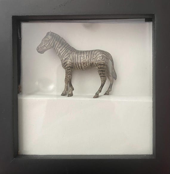 Vienna bronze Zebra in frame