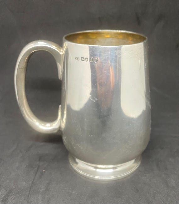 Victorian Sterling Silver Beer Mug 1874