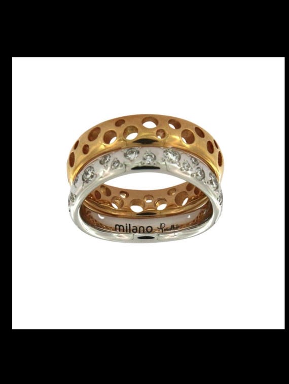 Pomellato - Ring - Milano - 18 kt. Yellow gold, and White gold