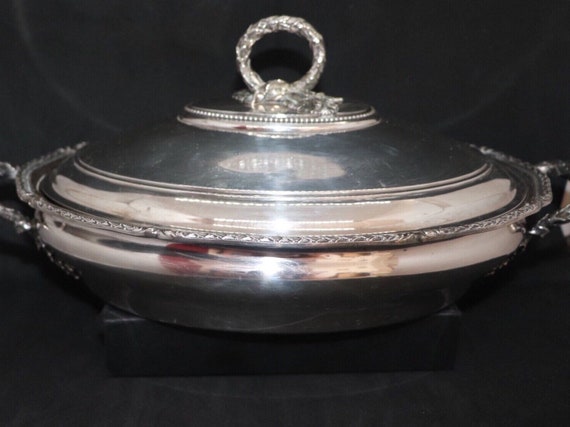 1120grams 835 silver entree dish