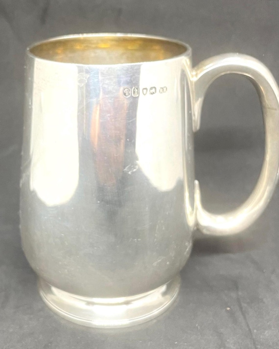 Victorian Sterling Silver Beer Mug 1874