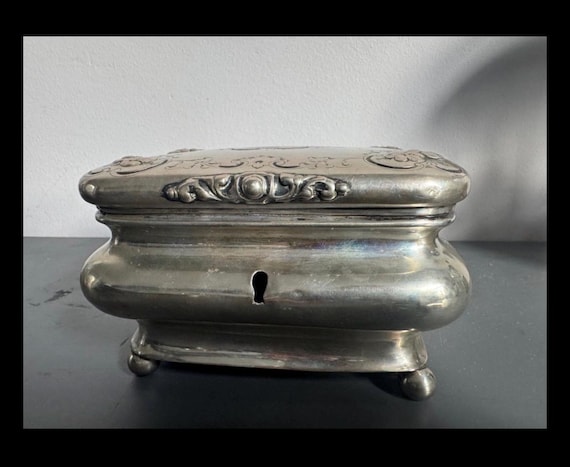 Antique Biedermeier Silver Sugar Bowl 1861 | Gilt Interior | 19th Century European Silver | Hallmarked | Collectible Antique