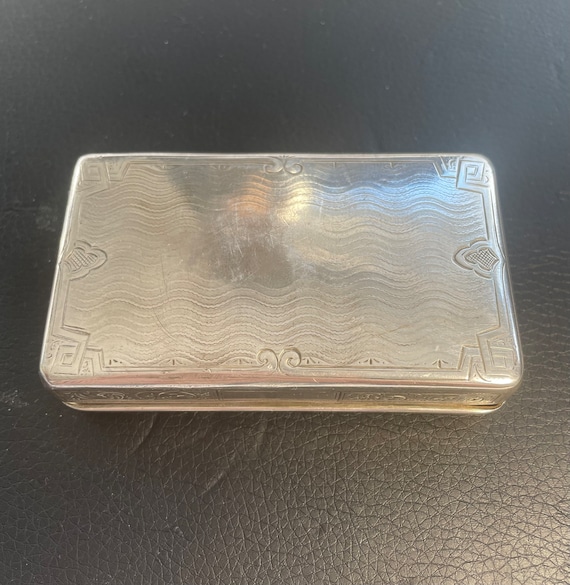 Rare Dutch 1857 Silver Snuff box