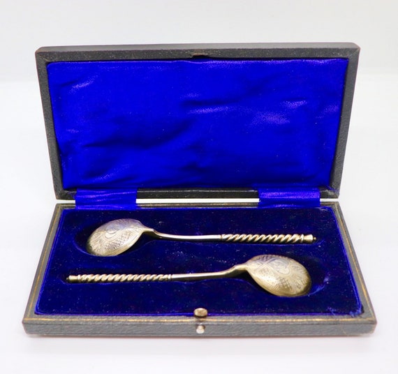 1894 Silver Niello spoons