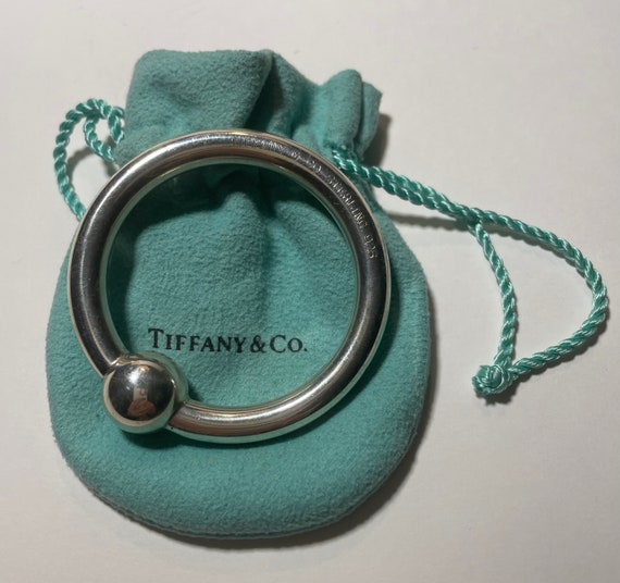 Tiffany and Co handmade silver solid teething ring and rattle